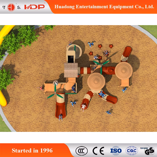 Scivolo di legno del parco divertimenti dello scivolo dei bambini divertenti del 2017 da vendere (HD-MZ022)