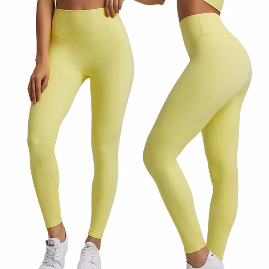 Nuovi pantaloni da yoga a vita alta per leggings da yoga da palestra per donna