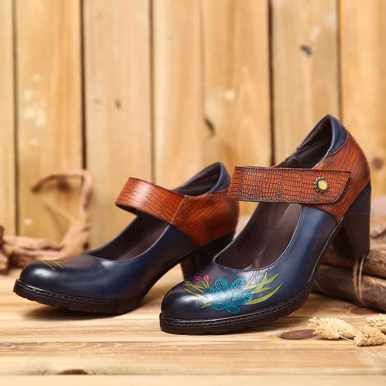 Scarpe eleganti da festa con tacco alto in colori misti autunnali 2022